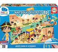 Educa - Egipto - Puzzle Happy Learning, Puzzle de 150 Piezas, Incluye lámina con Actividades para Aprender curiosidades, Medida aproximada del Puzzle: 48 x 34 cm, A Partir de 6 años (19318)