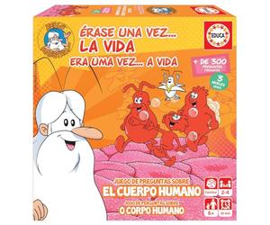 Educa - Érase una Vez La Vida, Juego de Mesa Familiar Educativo con más de 300 Preguntas y respuestas sobre anatomía y biología, A Partir de 6 años (18855)