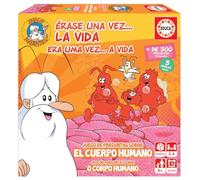 Educa - Érase una vez… La Vida | Juegos de Mesa Niños 6 Años | Juego de mesa 6 años sobre el cuerpo humano de 2 a 4 jugadores, con más de 300 preguntas y 3 niveles.