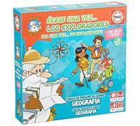 Educa – Juego de mesa Érase una vez Los Exploradores – 300+ preguntas de geografía – 6+ años