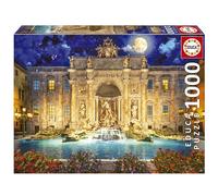 Educa - Fontana di Trevi, Roma | Puzzle de 1000 Piezas para Adultos. Medidas: 68 x 48 cm. Incluye Cola Fix Puzzle. A Partir de 14 años (19923)