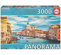 Educa - Gran Canal Venecia Panorama. Puzzle de 3000 Piezas. Medida aproximada una Vez montado: 120 x 85 cm. Incluye Servicio de Pieza perdida hasta agotar existencias. A Partir de 14 años (19053)
