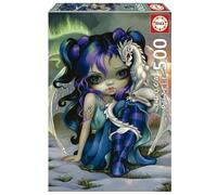 Educa - Hada del dragón | Puzzle de 500 Piezas para Adultos. Medidas: 34 x 48 cm. Incluye Cola Fix Puzzle. A Partir de 11 años (19906)