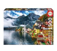 Educa Borrás Puzzle Hallstadt, Austria – 1500 piezas, 85 x 60 cm, con Cola Fix, a partir de 14 años