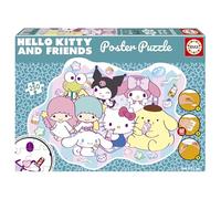 Educa - Hello Kitty & Friends | Poster Puzzle Infantil de 250 Piezas y de Grandes Dimensiones: 100 x 70 cm | A Partir de 8 9 10 años (20506)