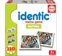 Educa - Identic Natura | Juego de Memoria y Cartas para Niños 6-9 Años | Encuentra Las Parejas de Animales | 110 Cartas, 55 Parejas | Juguetes Educativos Desde 1967 (14783)