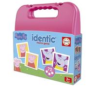 Educa - Identic Peppa Pig. Juego de Memoria Educativo para bebés con 72 Cartas. Encuentra Las Parejas y Trabaja aptitudes básicas como agudeza Visual, atención y Memoria. A Partir de 3 años (20220)