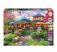 Educa - Jardín japonés | Puzzle de 1500 Piezas para Adultos. Medidas: 85 x 60 cm. Incluye Cola Fix Puzzle. A Partir de 14 años (19937)