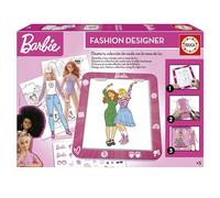 Educa - Juego Barbie Fashion Designer | Crea infinitos diseños y combinaciones con la mesa de luz | Haz desfilar tus figuras Barbie en el desfile de moda, +5 años. (19825)