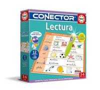 Educa Borrás Juego educativo Conector Aprendo a Leer – 90+ preguntas, 12 temas, libro y lápiz, 4+