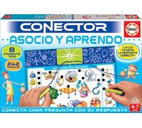 Educa - Juego Conector Asocio y Aprendo Educativo para niños. 8 Temas y más de 240 Preguntas para desarrollar la observación y razonamiento. con luz Que Indica la Respuesta Correcta. +4 años (17202)