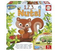 Educa - Juego de Mesa Educativo de conteo y observación | 1,2,3 Nuts. 2 dinámicas distinas Donde los niños y niñas mejorarán la concentración, observación, Estrategia y clasificación. +4 años (20083)