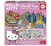 Educa - Juego de Mesa Infantil | Hello Kitty World Tour | Juegos de Tablero para Viajes en Familia y Amigos | Divertida Aventura Educativa | Juego Educativo para Niños a Partir de 4 años (20695)