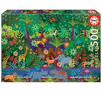 Educa Borrás Puzzle 500 piezas Adéntrate en la Jungla 48×34 cm Incluye pegamento Fix Puzzle