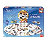 Educa - Lince edición 70 Personajes Disney Pixar | El Juego de Mesa para agudizar la Vista, Memoria y Reflejos Mientras te diviertes con la Familia y Amigos | Juegos de Mesa +4 años (19690)