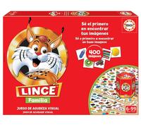 Educa - Lince Familia 400 Imágenes Juego de Mesa para agudizar Vista, Memoria