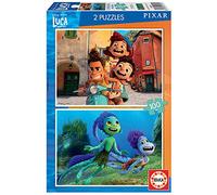 Educa - Luca Disney. Set de 2 Puzzles con 100 Piezas. Medida aproximada una Vez montados: 40 x 28 cm. Compuesto por Grandes Piezas Perfectamente acabadas. Recomendado a Partir de 6 años (19181)
