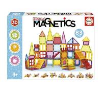 Educa - Magnetics | Juego Educativo de construcción 3D magnético con 83 Piezas para niños, construye Figuras geométricas desarrollando la Creatividad e imaginación. A Partir de 3 4 5 años (20025)