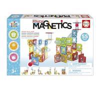 Educa - Magnetics Stem Tracks 55 pcs | Juego de Educativo con Bloques de construcción 3D Magnéticos | Arquitectura y Geometría | Imanes para Niños a Partir de 3 4 5 años (20731)