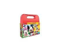 Educa - Maleta con Puzzles progresivos Infantiles | Mickey Mouse | Maleta con 4 Puzzles progresivos | Puzzle Recomendado a Partir de 3 4 y 5 años (16505)