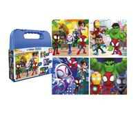 Educa - Maleta Spidey | Set de 4 Puzzles Infantiles progresivos de 6 a 16 Piezas | Compuesto por Grandes Piezas, +3 años (19580)