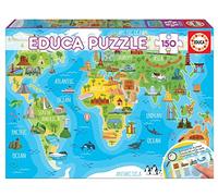 Educa - Mapamundi Monumentos Puzzle 150 Piezas (18116)