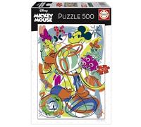 Educa - Mickey & Friends | Puzzle Infantil de 500 Piezas | Incluye Pegamento Fix Puzzle | Medidas: 48 x 34 cm | A Partir de 11 años (20597)