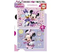 Educa - Minnie Set de 2 puzzles infantiles con 48 piezas. Medida aproximada un