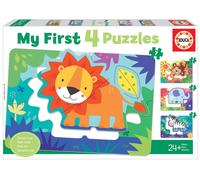 Educa - My First Animales de la Selva. Puzzles Progresivos Infantiles. 5, 6, 7 y