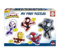 Educa - My First Puzzles Spidey | Set de 5 Baby Puzzles progresivos de 3 a 5 Piezas para Aprender con Diferentes Niveles de dificultad a Medida Que Crecen. Recomendados a Partir de 2 años (19952)