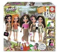 Educa - My Model Animal Print | CREA y diseña tu muñeca, Incluye más de 150 Looks y más de 40 Accesorios para Personalizar tu muñeca. Regalo para niños y niñas 6 años 7 años 8 años (20098)