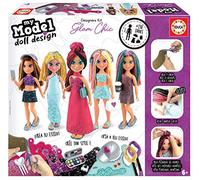 Educa My Model Doll Design Glam-Chic, Muñeca articulada para Crear más de 150 increíbles Looks Distintos, Péinala, Corta la Tela y vístela con Las numerosas Telas, Multicolored, 18367