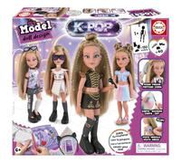 Educa - My Model K-Pop muñeca articulada de Moda para diseñar y peinar | CREA más de 150 Estilos KPOP con Pelo Real y Accesorios | +6 años (20787)
