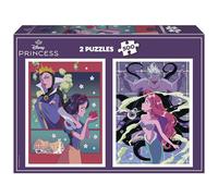 Educa - Pack de 2 Puzzles con 500 Piezas Cada uno | Disney Villains & Princess. Incluye Pegamento Fix Puzzle. Medidas: 34 x 48 cm. A Partir de 11 años (20278)