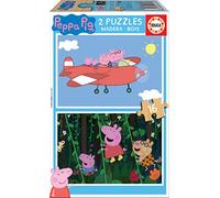 PUZZLE MADERA PEPPA PIG 2X16 PZAS