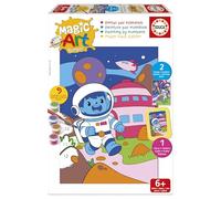 Educa - Pintar con números Escena espacial | Magic Art Number | Manualidades infantiles | Recomendado para niños y niñas a partir de 6 7 8 años (20406)