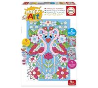 Educa - Pintar con números Flamencos | Magic Art Number | Manualidades infantiles | Recomendado para niños y niñas a partir de 9 10 11 años (20408)