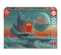 Educa Borrás – Puzzle 500 piezas Planeta de Fuego y Hielo, 48 x 34 cm, incluye pegamento Fix Puzzle
