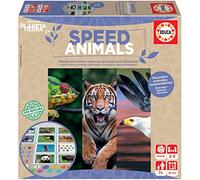 Educa - Planeta Tierra-Speed Animals Juego de Mesa, Multicolor (18709)