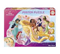 Educa - Princesas Disney | Poster Puzzle Infantil de 250 Piezas con Grandes Dimensiones: 100 x 70 cm | A Partir de 8 9 10 años (20488)