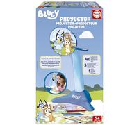 Educa Borrás Proyector Bluey – LED con 40 diapositivas, ceras de colores y lápiz, a partir de 5 años