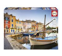Educa - Puerto de Martigues, Provenza | Puzzle de 1000 Piezas para Adultos. Medidas: 68 x 48 cm. Incluye Cola Fix Puzzle. A Partir de 14 años (19928)