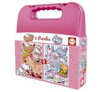 Educa Borrás Puzle maleta Hello Kitty & Friends – Set de 2 puzzles, 48 piezas (20510)