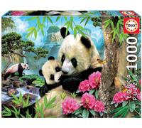 Educa Puzzle 1000 Piezas Panda De La Mañana 17995 Animales Salvajes Jungla