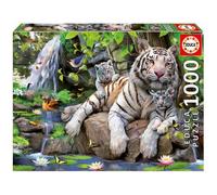 Educa Puzzle 1000 Piezas Tigres Blancos De Bengala 14808