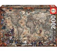 Educa Puzzle 2000 Piezas Mapa Del Tesoro De Los Piratas 18008