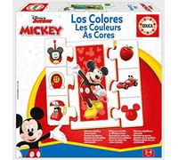 Educa - Puzzle 3 años de los Colores con Mickey Mouse y Sus Amigos | Juego Educativo de Encajes para niños | Los más pequeños se familiarizarán con los Colores y Objetos | A Partir de 3 años (19329)
