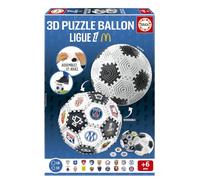 Educa - Puzzle 3D Balón Ligue 1 con 32 Piezas | Juego de fútbol Creativo para Montar y Jugar | Múltiples Formas y Pegatinas | Juguete de construcción para niños a Partir de 6 años (20672)