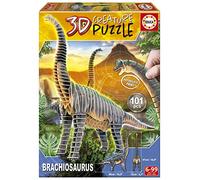 Educa - Puzzle 3D Brachiosaurio Creature Puzzle | Set de contrucción Dinosaurios de Juguete | Monta tu Propio Dinosaurio en 3D | A Partir de 6 años (19383)