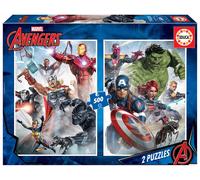 Educa - Puzzle 500 stukjes voor volwassenen Marvel Avengers 2 x 500 stukjes pu